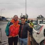 welcoming to my guest in tribhuwan airport in kathmandu Nepal